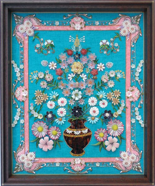 Floral Shell Art | Shell Art by Karine